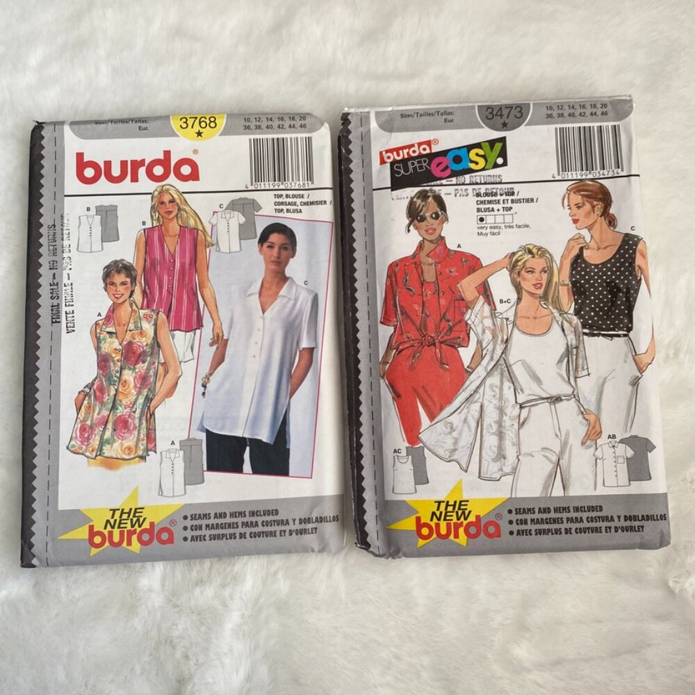 2 Burda Sewing Patterns